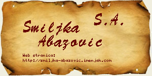 Smiljka Abazović vizit kartica
